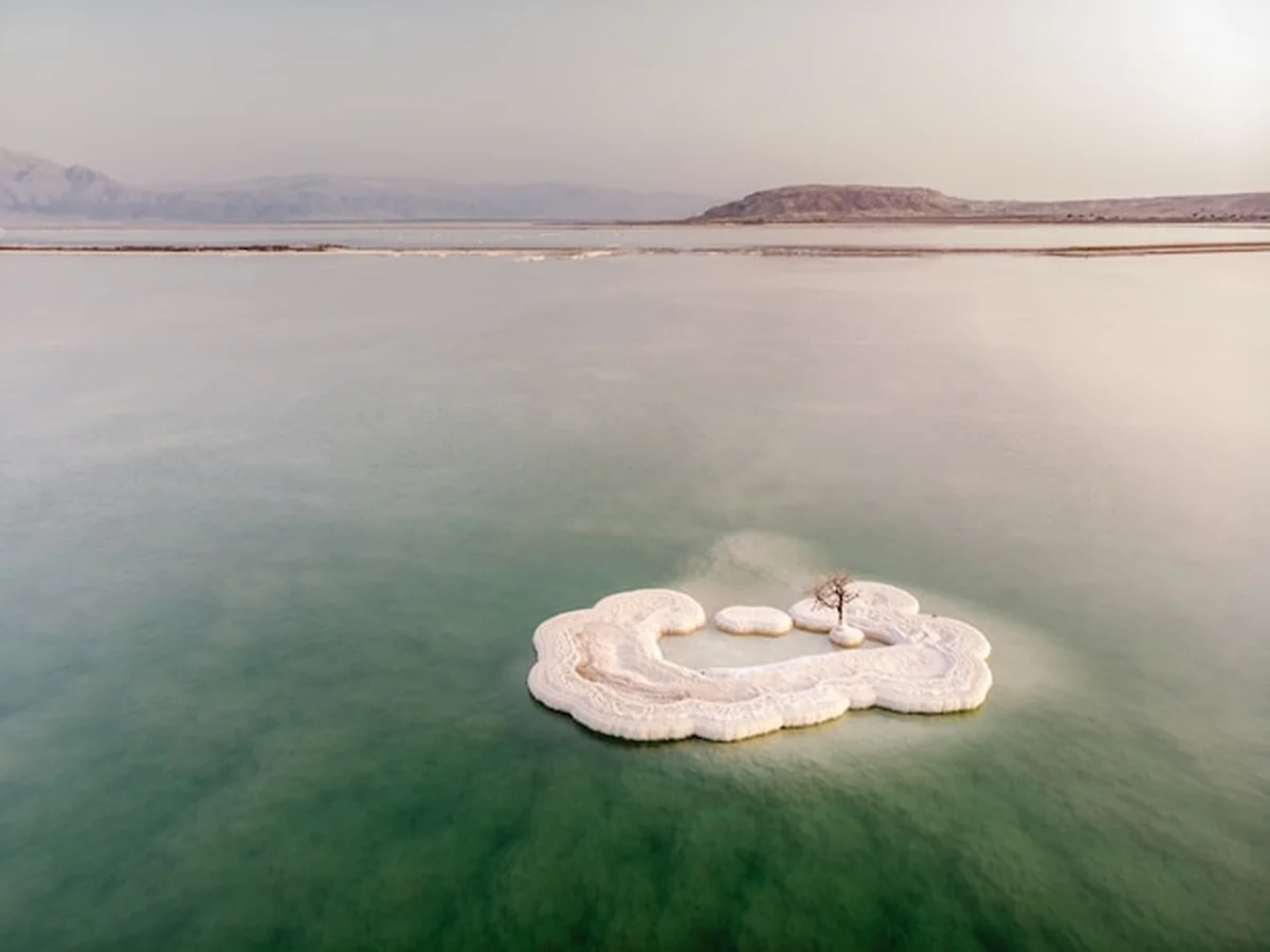 Zachód słońca nad Morzem Martwym